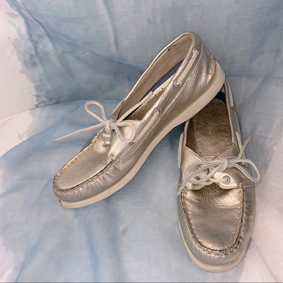 Perry Topsiders Metallic Loafers 🌵 8.5 - Picture 1 of 9